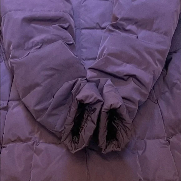 Cole Haan Signature Women's M eggplant purple Down Feather Quilted Coat - Picture 6 of 11